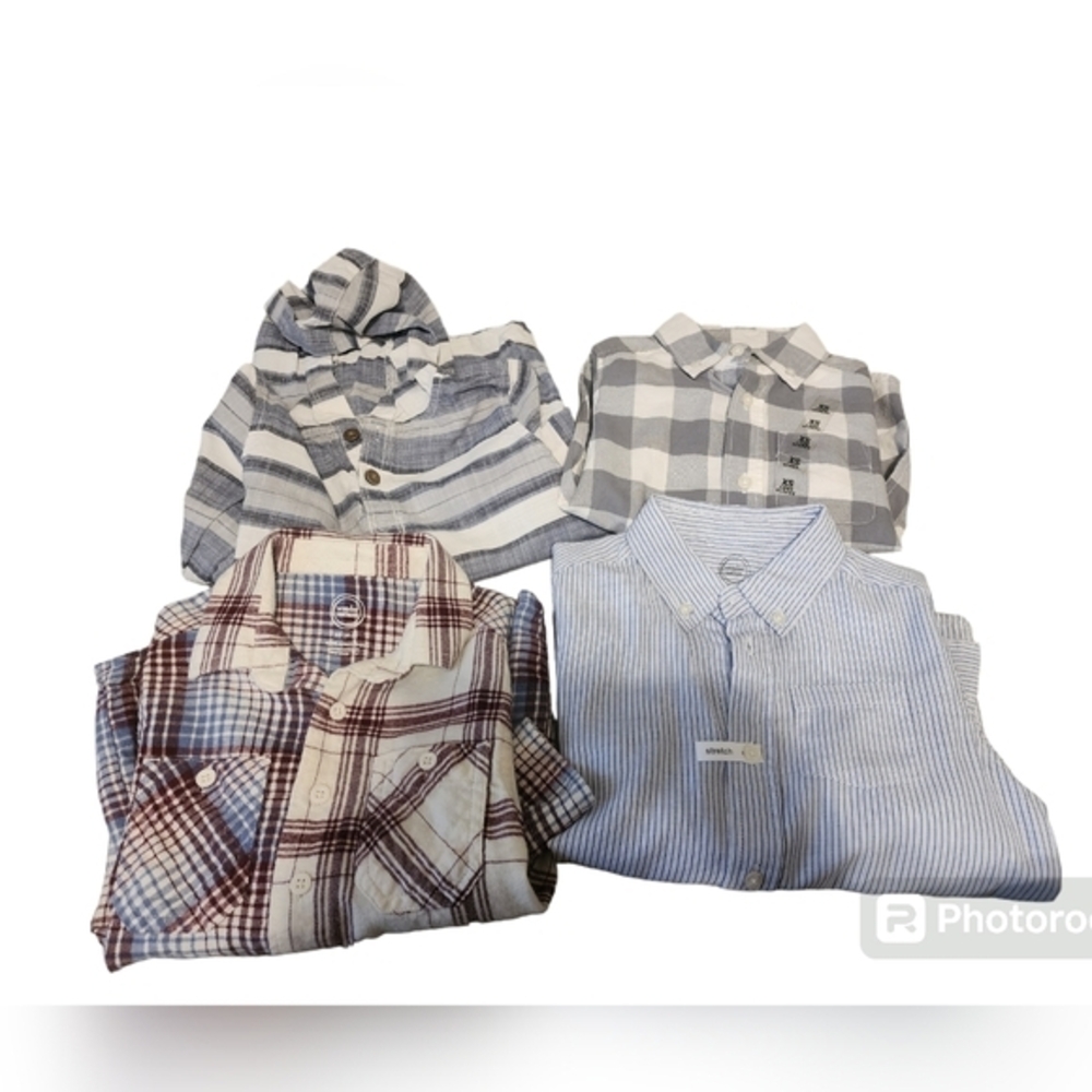 Boys long sleeve button down bundle